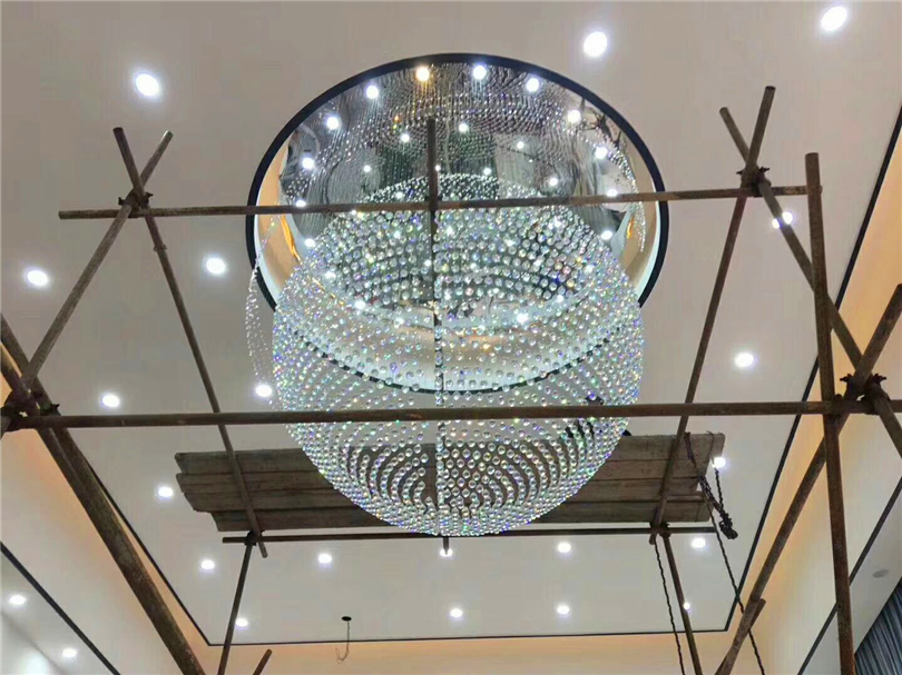 玻璃球水晶吊灯
